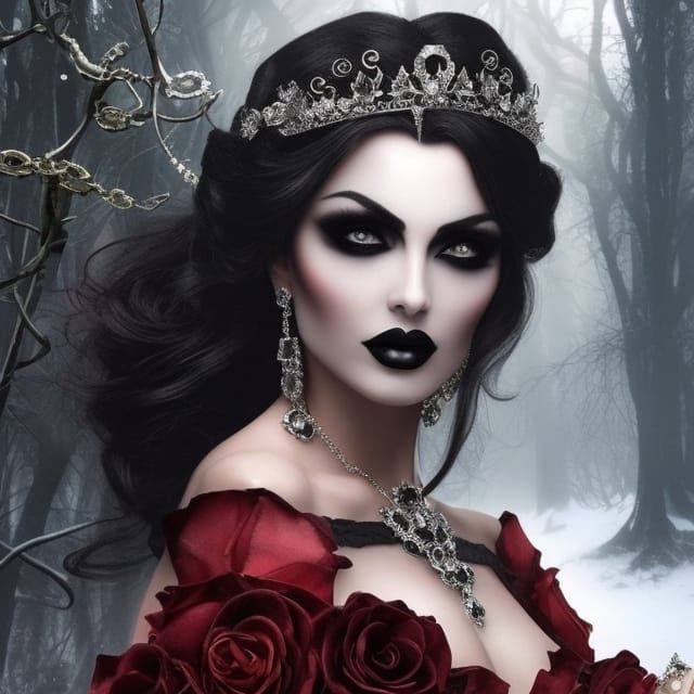 Gothic Queen with Stunning Features