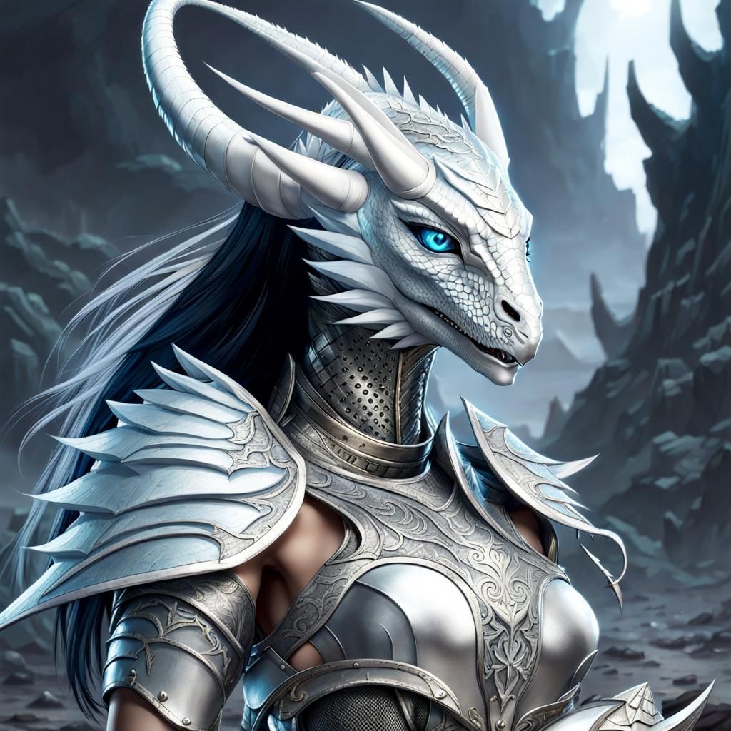 Dragonborn Warrior in Charred Battlefield