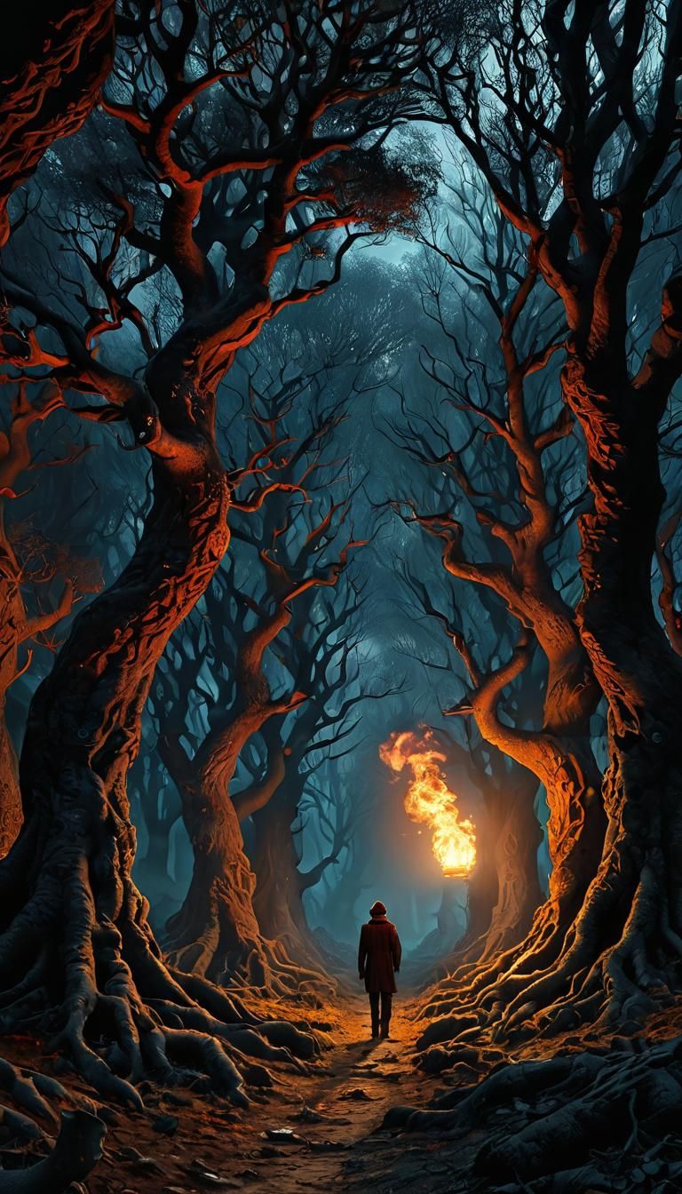 Ethereal Magic Realism: Fireball in the Abyss