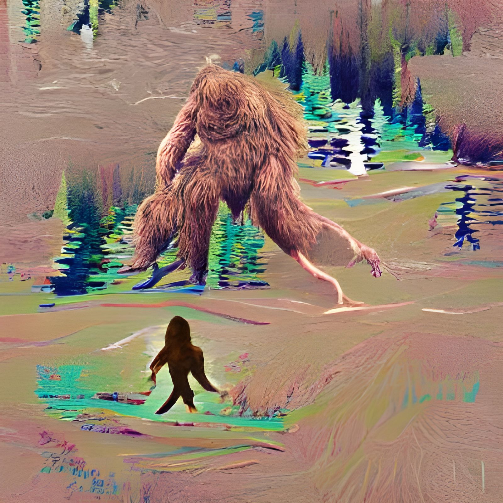 AI's Interpretation of Sasquatch