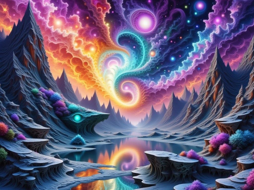 Surreal Landscape of Dissolving Physics and Fractal Dreamwor...