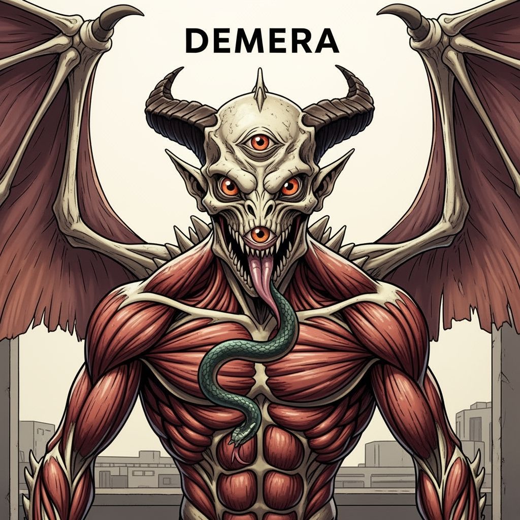Demera Alien Reptilian Demon with Eldritch Physiology