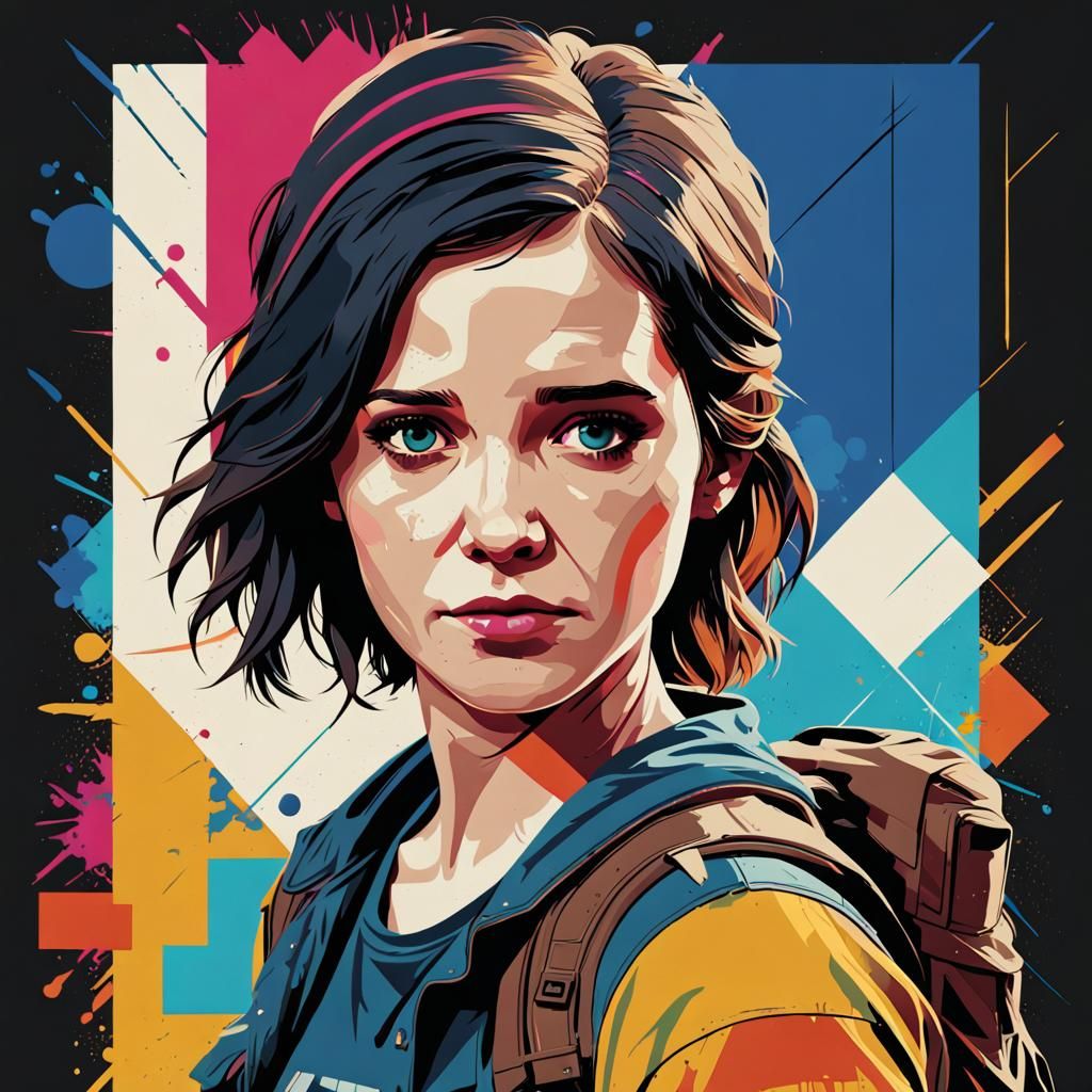 Ellie from The Last of Us 2: Pop Art Portrait