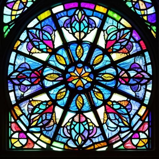 Colorful Stained Glass Window Design