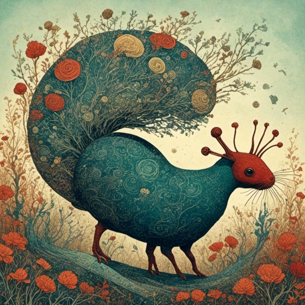 Cicada Totem: Harmonious Blend of Nature and Art