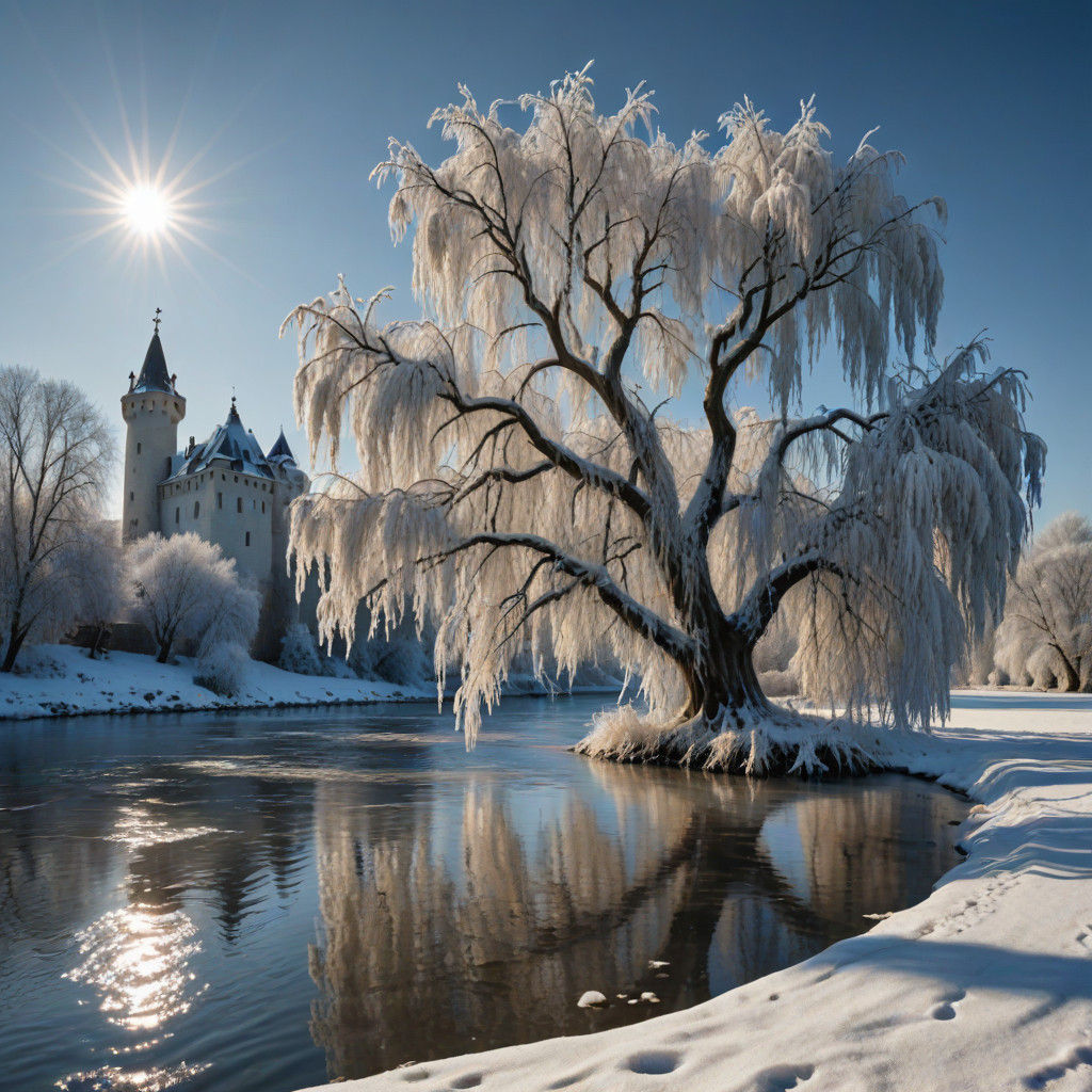 Winter Castle in a 17th Century Landscape