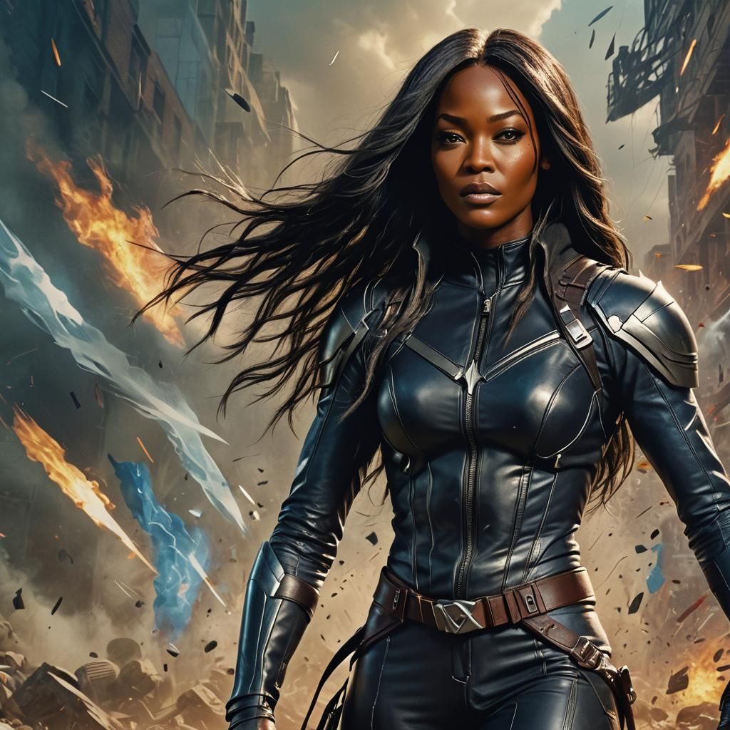Hyperrealistic Storm in X-Men Film Concept Art
