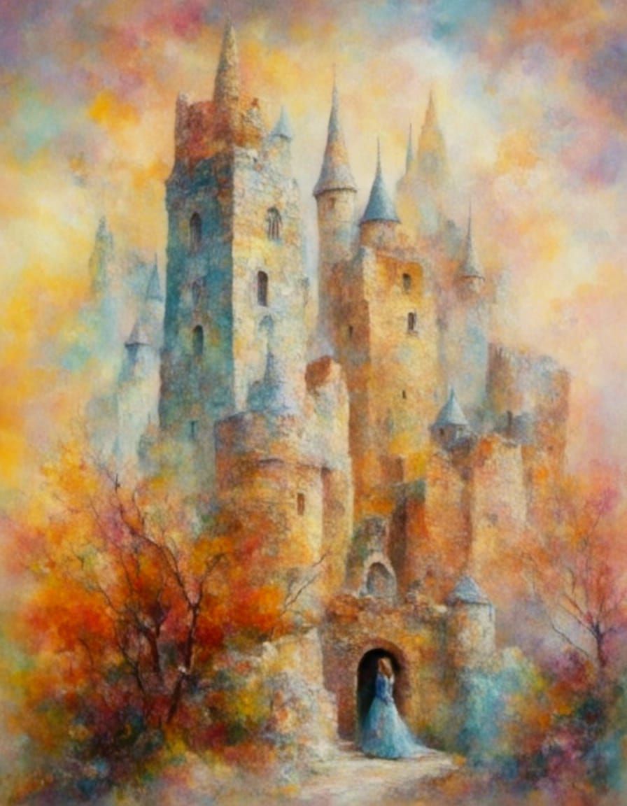 Renaissance Woman in Oil Painting Style