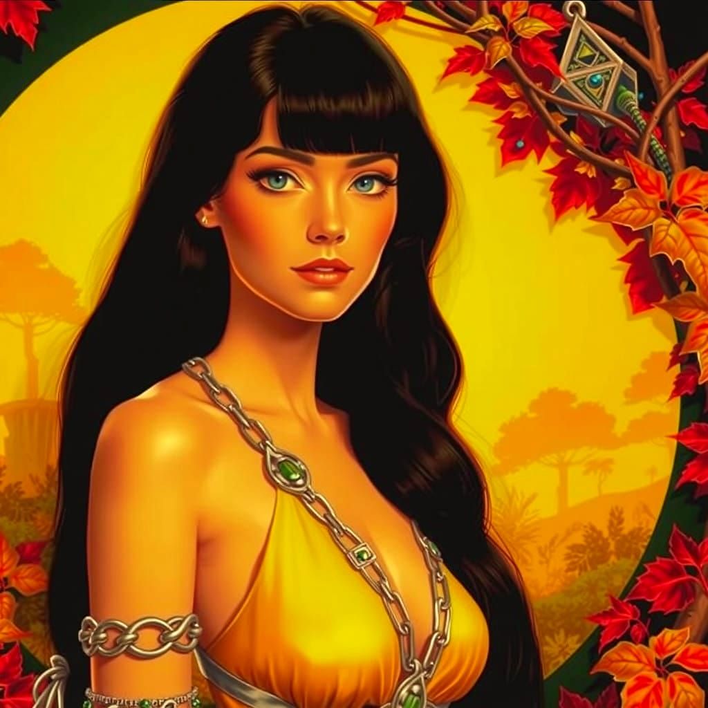 Twisted Ivy Vines in a Mysterious Landscape