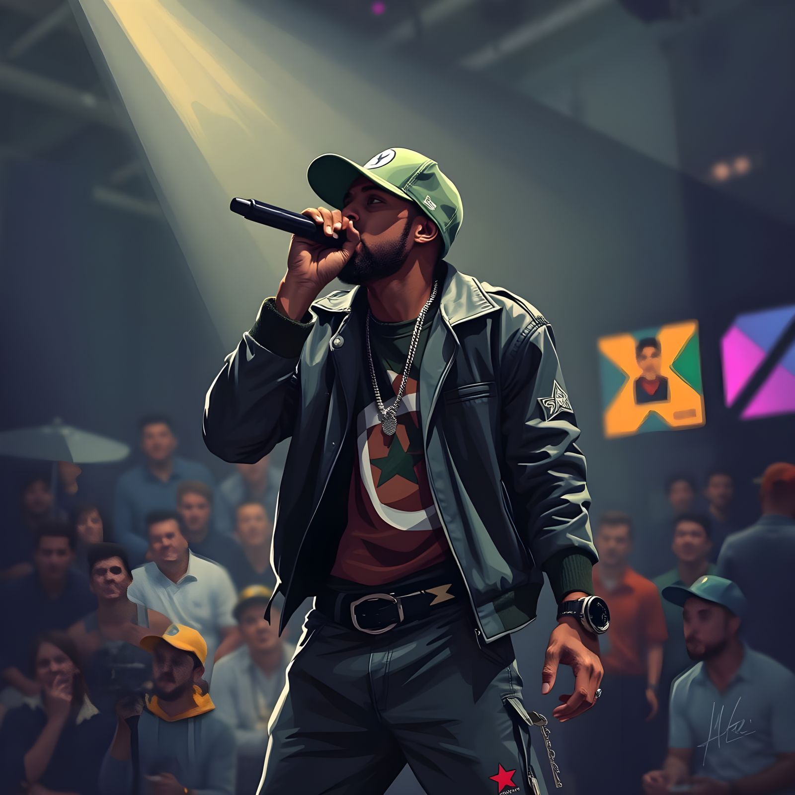 Freestyle Rapper's Microphone