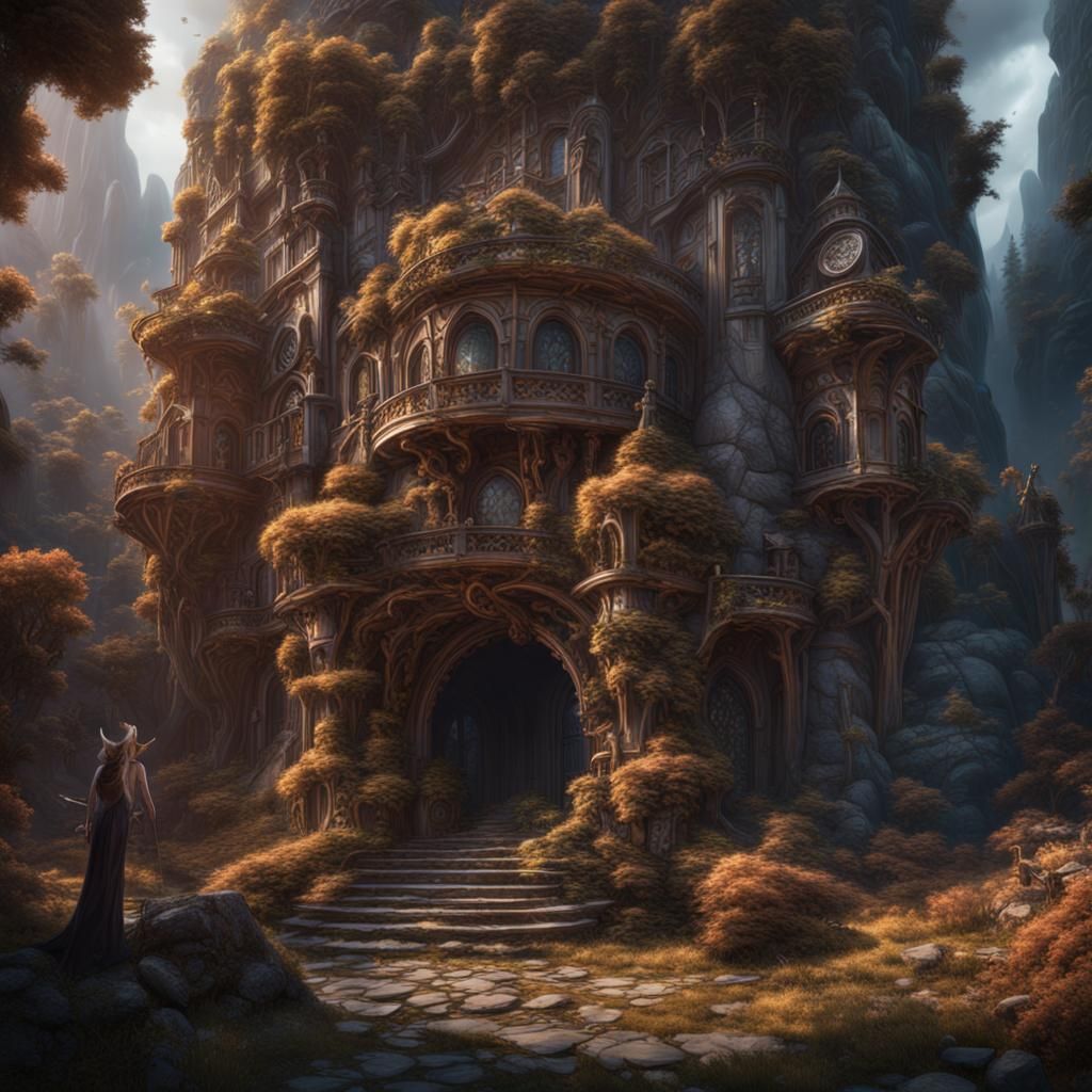 Fantastical Matte Painting in Deep Color