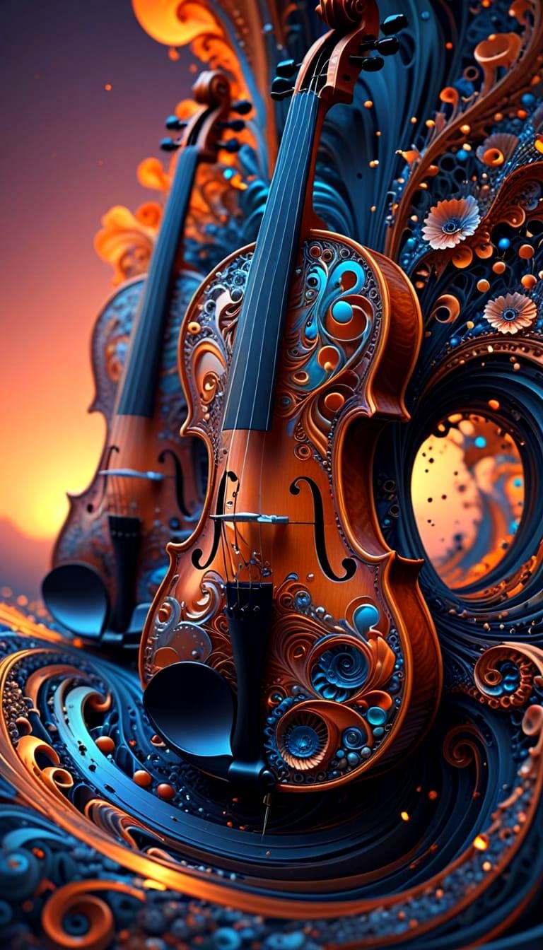 Ethereal Sunset Violins