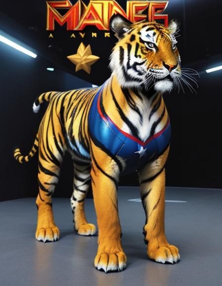 Captain Marvel as Tiger in Iconic Suit