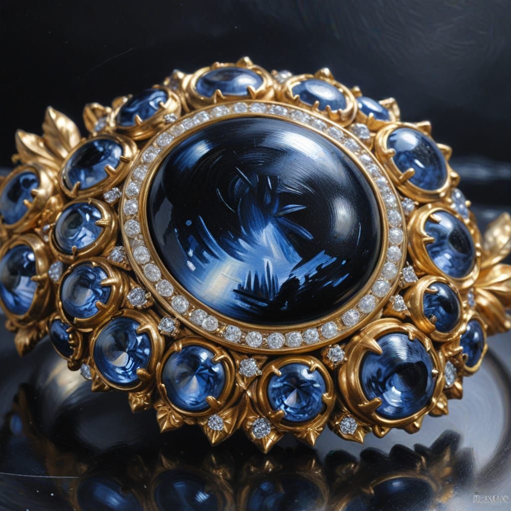 Monochrome Painting in Renoir Style