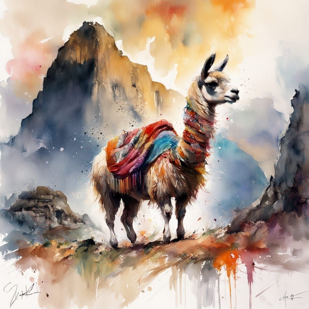 Even The Fluffiest Llama Knows When To Stand Its Ground !