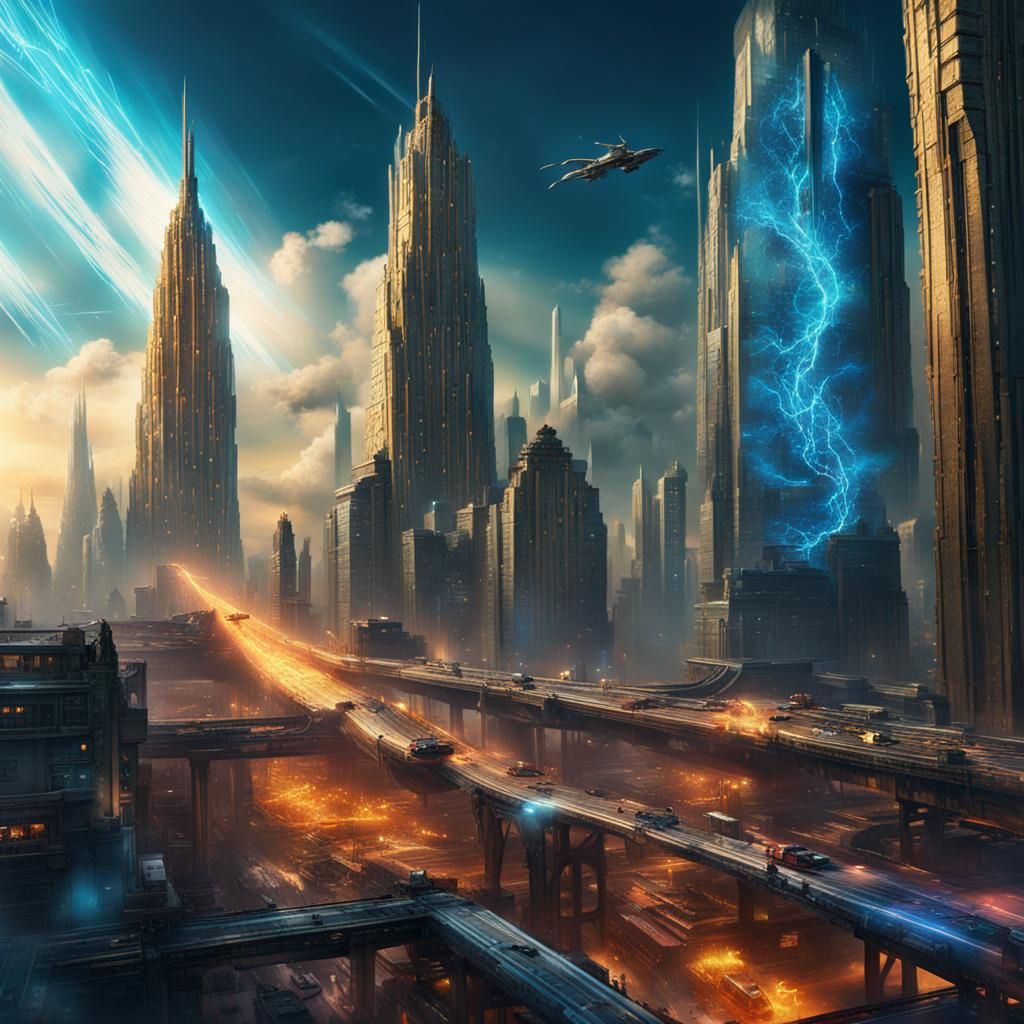 Cyberpunk Drag Race in Intergalactic City