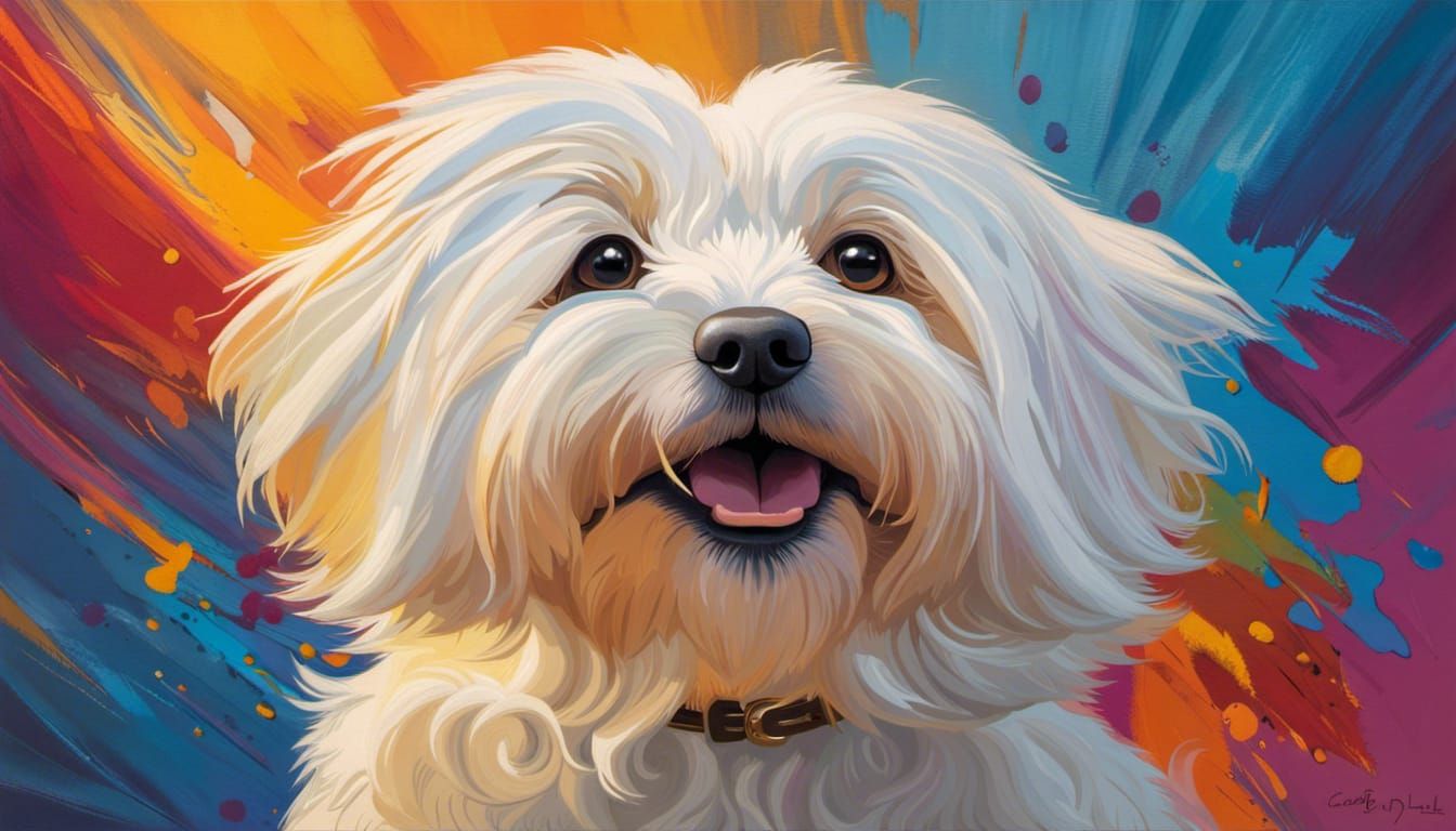 Hyperrealistic Coton de Tulear Living His Best Life