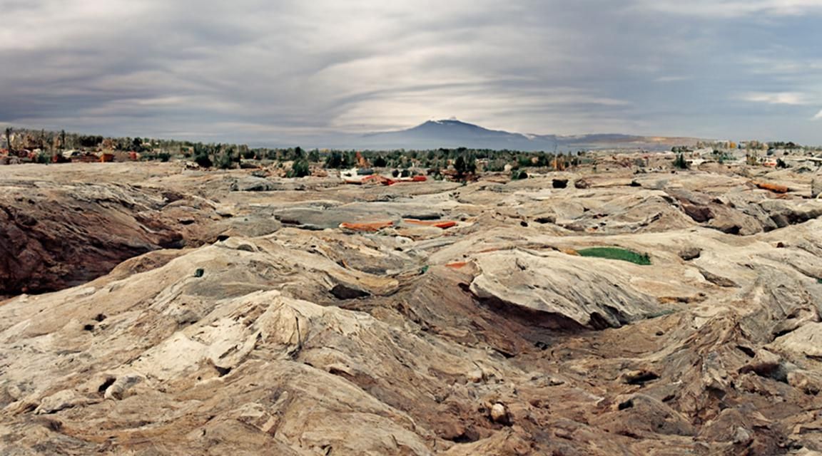Extraterrestrial Landscape in Vintage Photography Style