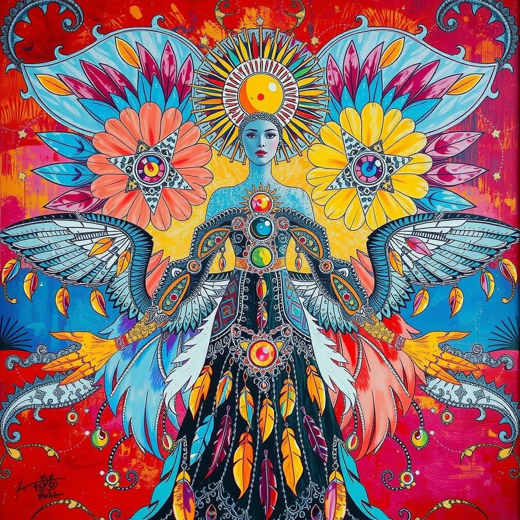 Feathered Woman: A Vision of Courage and Beauty