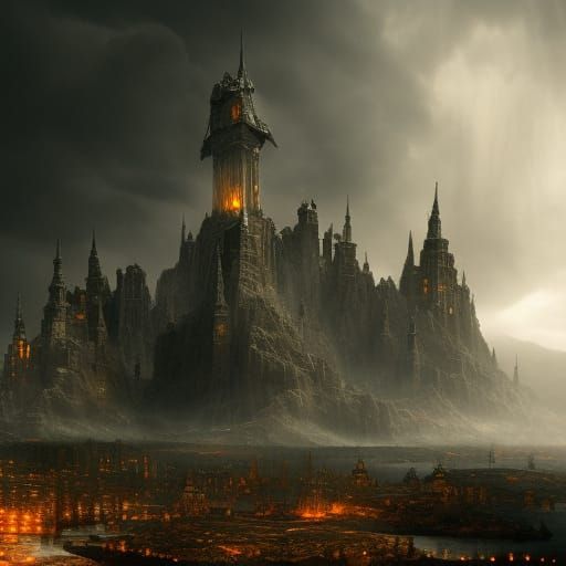 Dramatic Digital Painting of a Scary Scene