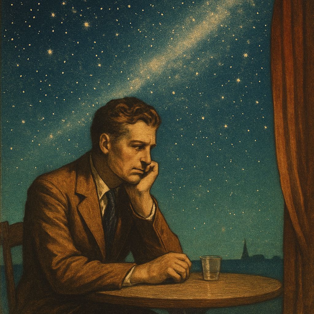 Church Under the Milky Way: Golden Age Illustration