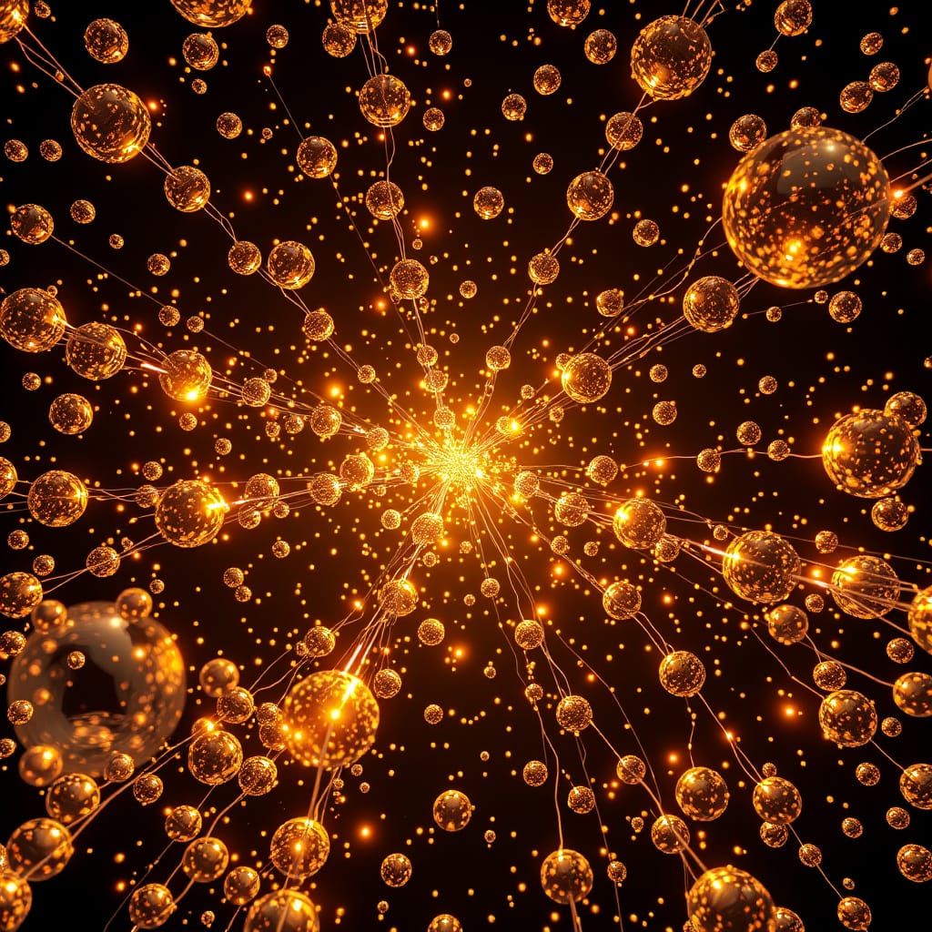 Luminescent Metallic Bubbles in Exploding Pattern