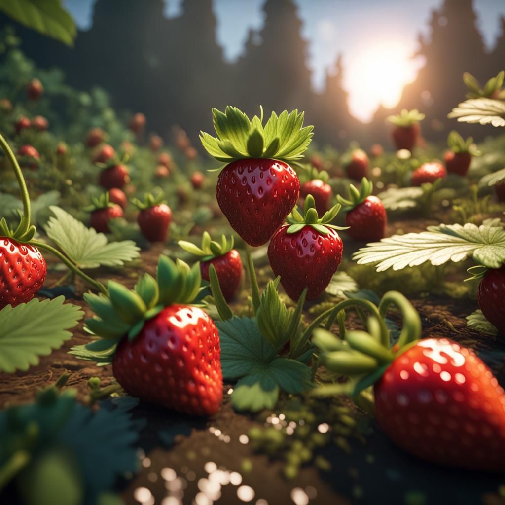 Strawberry Fields Forever in 3D Game Style