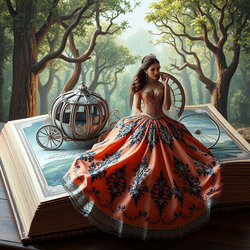 Breathtaking Fairytale Scene in Art Nouveau Style