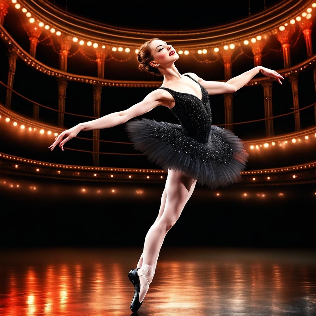 Emma Stone as Black Swan Ballerina
