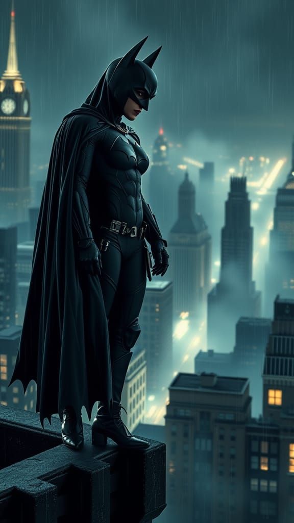 Gotham's Guardian: A Dark Knight in Volumetric Light