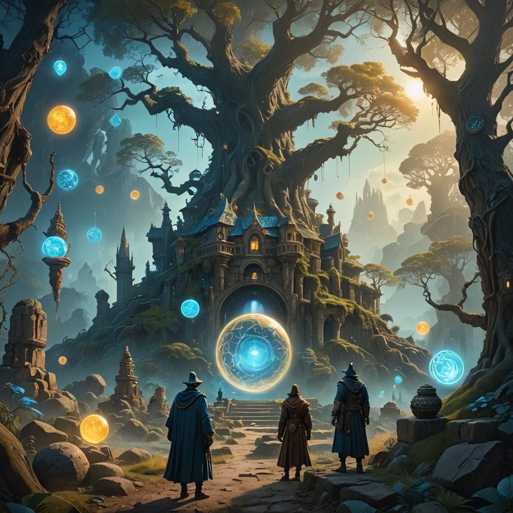 Sigma in Magical Forest: Digital Matte Painting