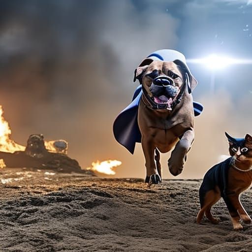 Dogs and Cats Recreate Avengers Endgame