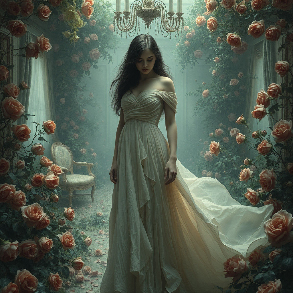 Decaying Rose Ballroom: Melancholic Nostalgia