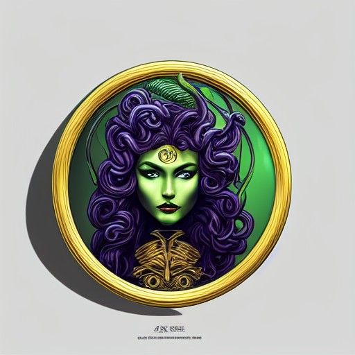 Medusa on Aegis Shield: Sinister Goddess in Graphic Art