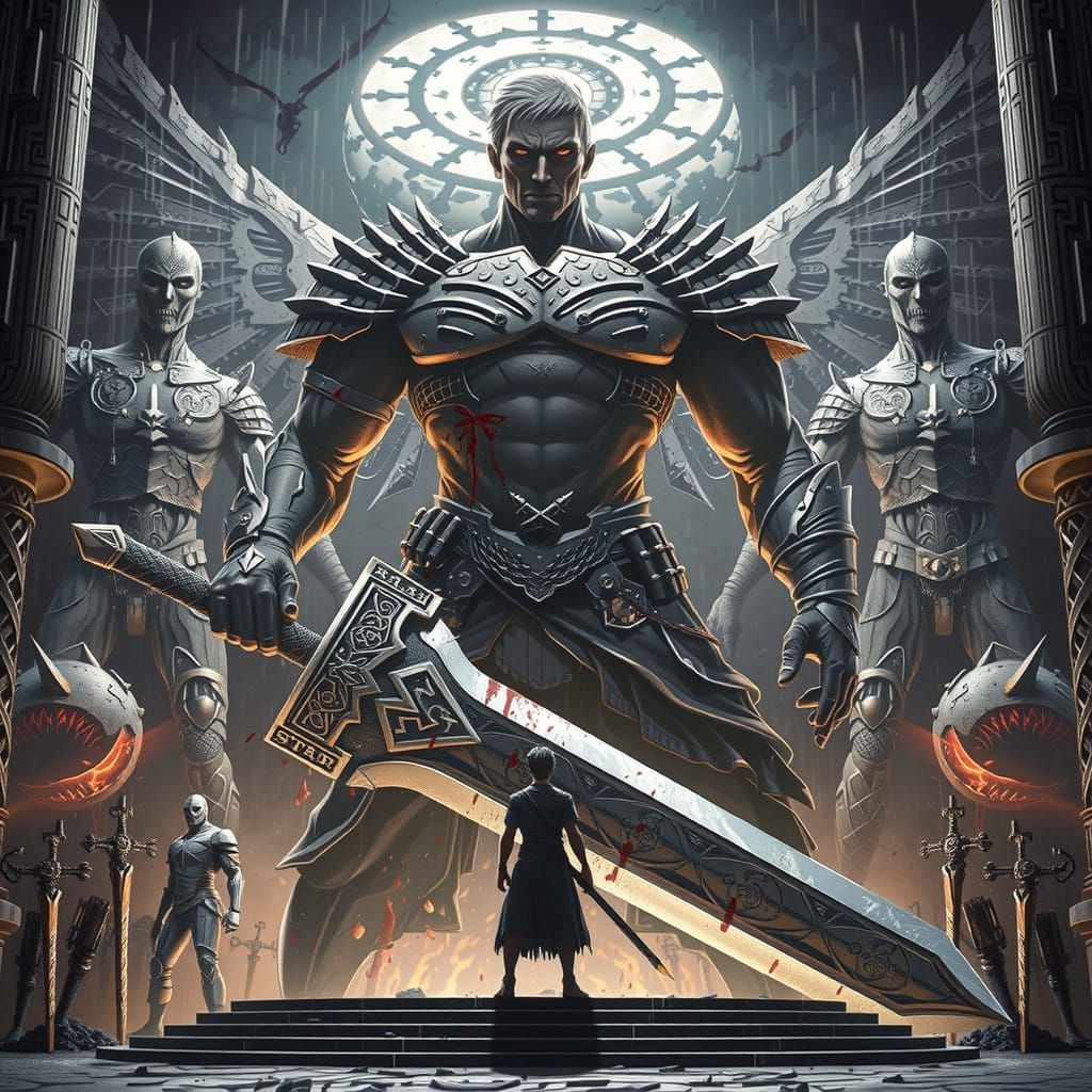 Cyberpunk Berserk Warrior