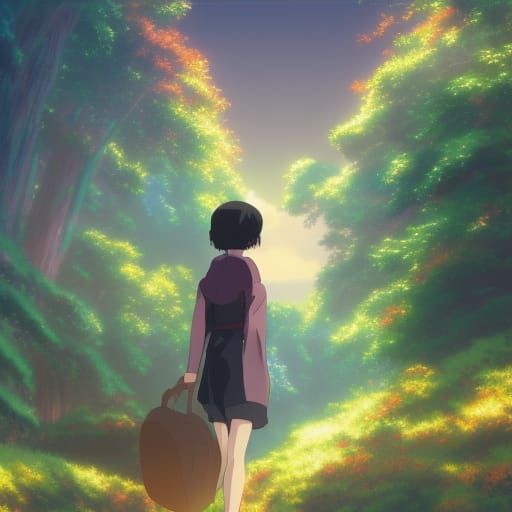 AI Choice: Studio Ghibli Anime Key Visual