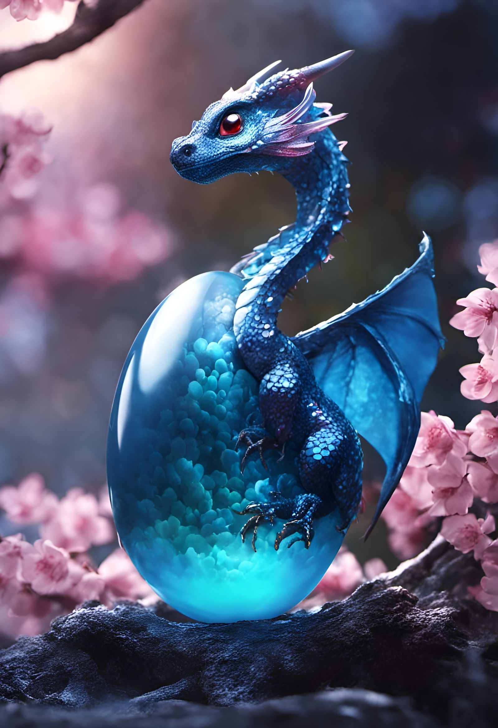 Blue Ornate Dragon