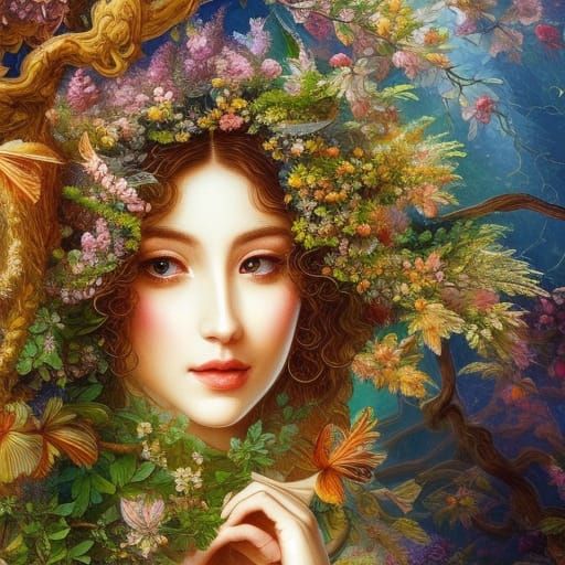 Ethereal Daphne's Transformation into a Laurel Tree