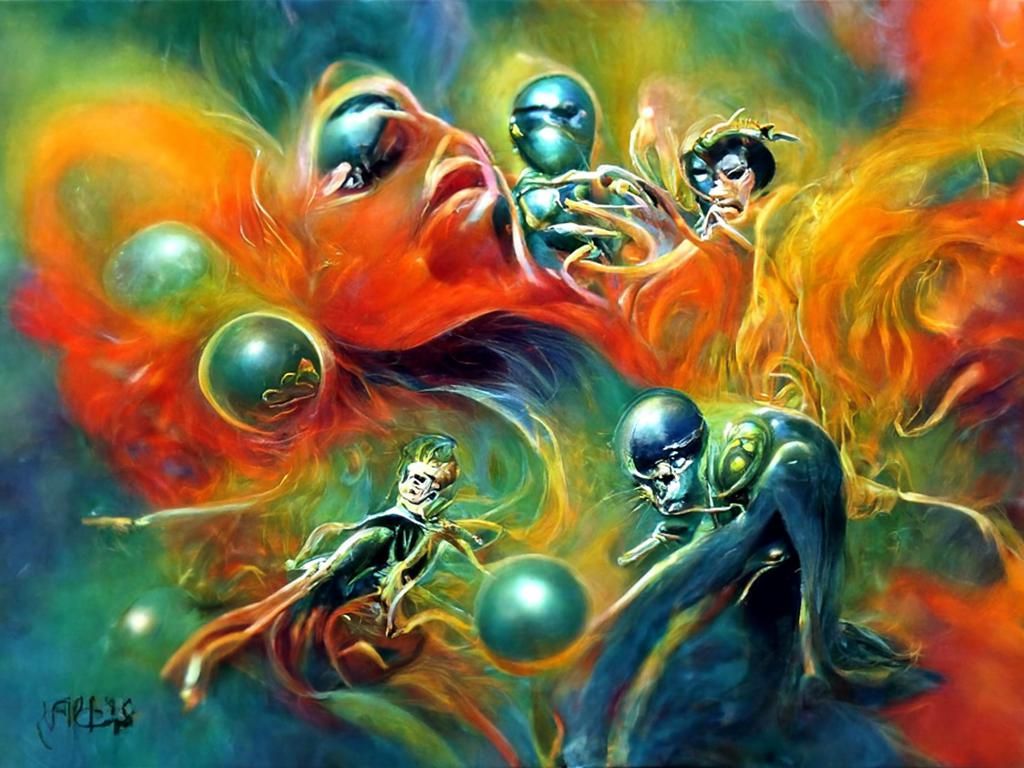 Retro Sci-Fi Art Illustration