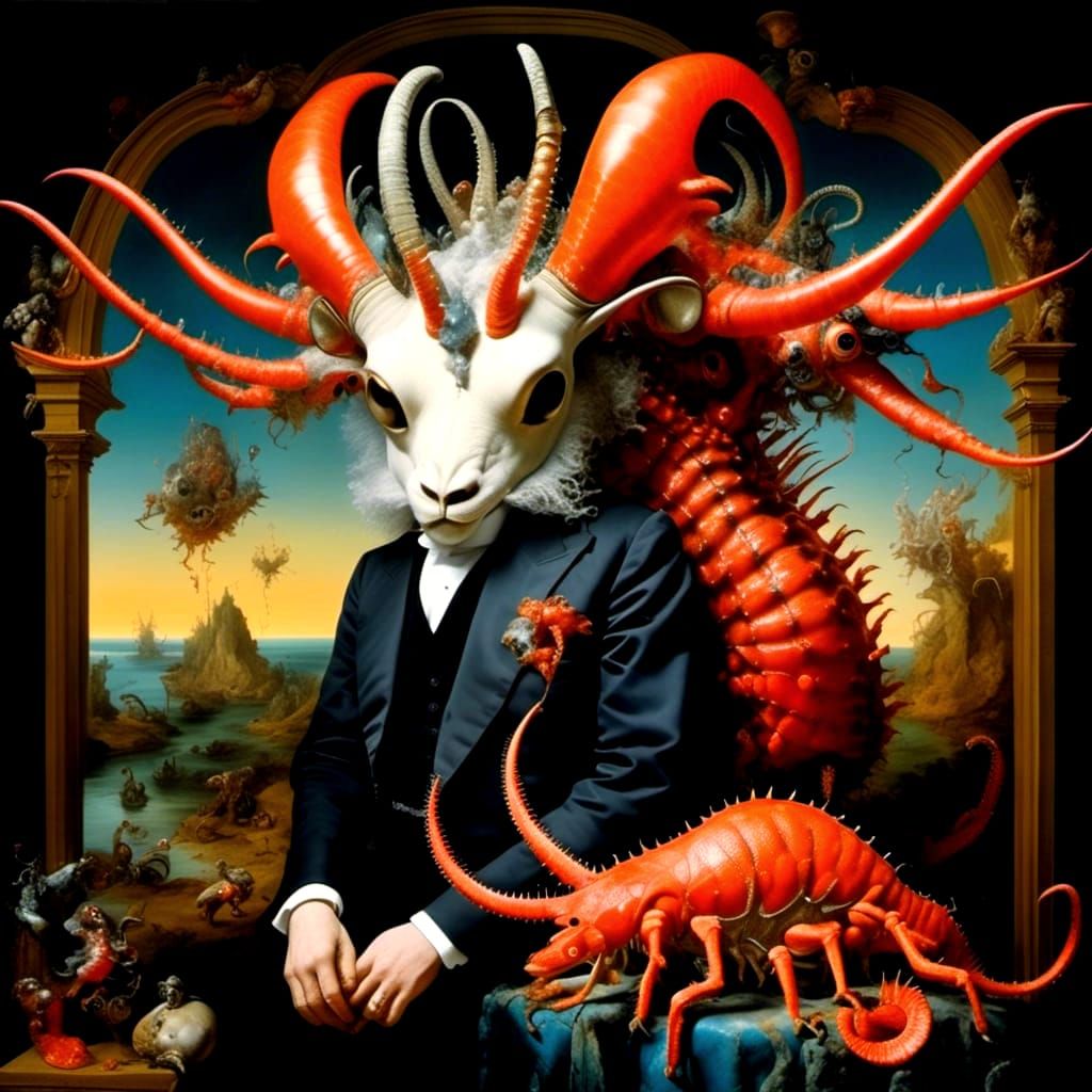 Surreal Cryptid Taxidermy Creature in Bogomils Universe