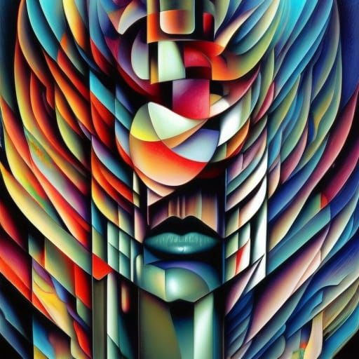 Colorful Intricate Designs in a Surrealist Style