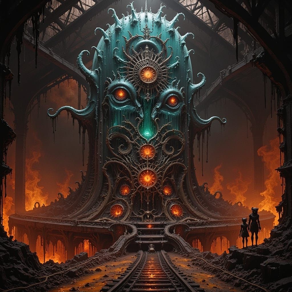 Abysmal Ziggurat of Glass and Clockwork at Hell's Gates