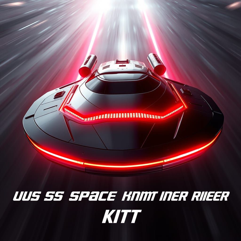 Cyberpunk Futuristic USS Enterprise Meets Knight Rider's KIT...