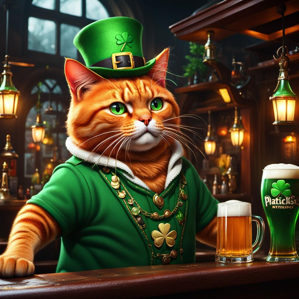 St. Patrick's Day Cat🎩☘️