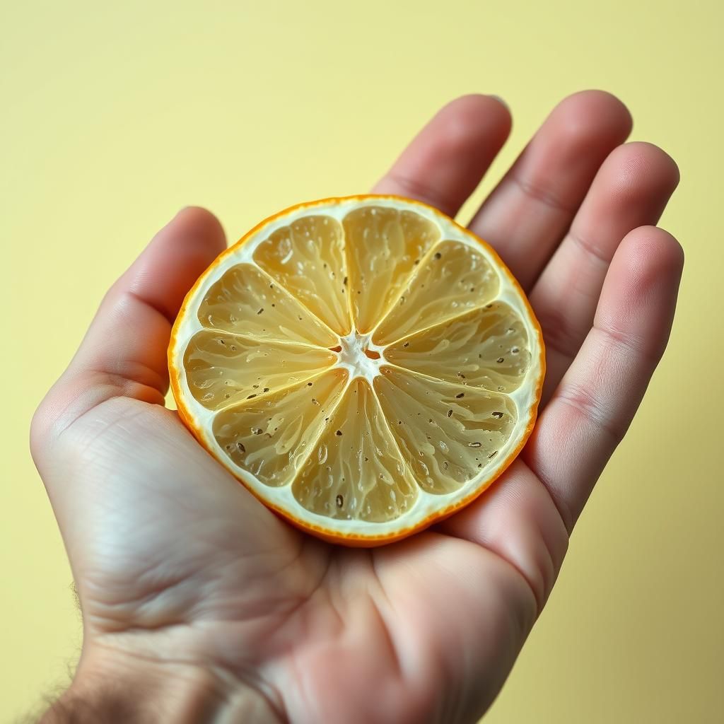 Exotic Citrus Fruit Slice in Old Masters Style