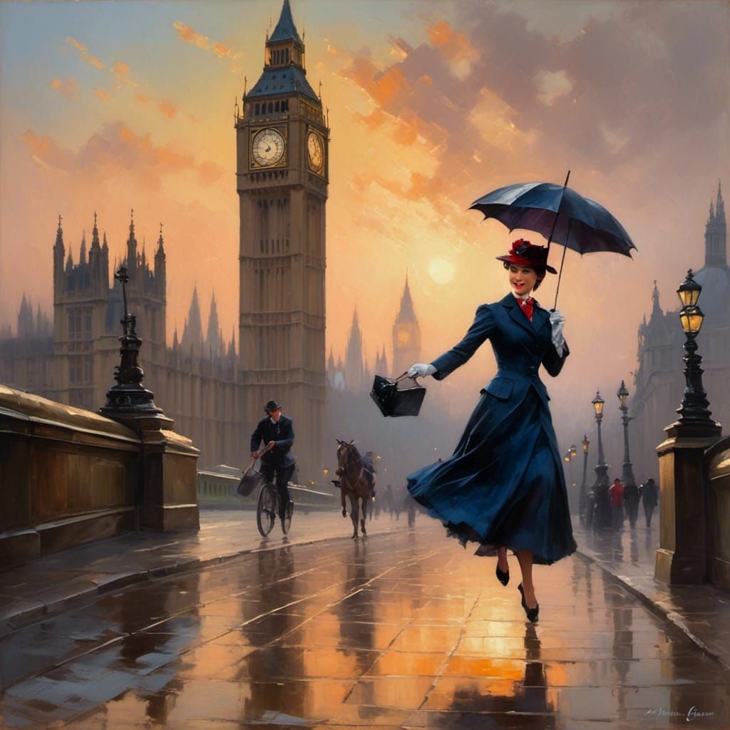 Mary Poppins' style in London