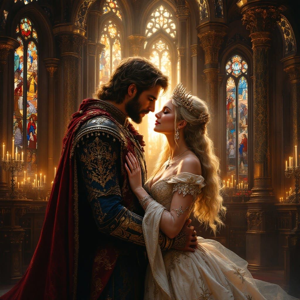 King Arthur and Queen Guinevere: A Pre-Raphaelite Romance