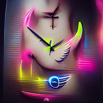 Neon Clocks and Watches: Heavenly Time