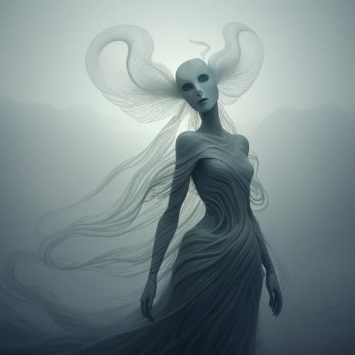Ethereal Figure in Dreamlike Digital Art