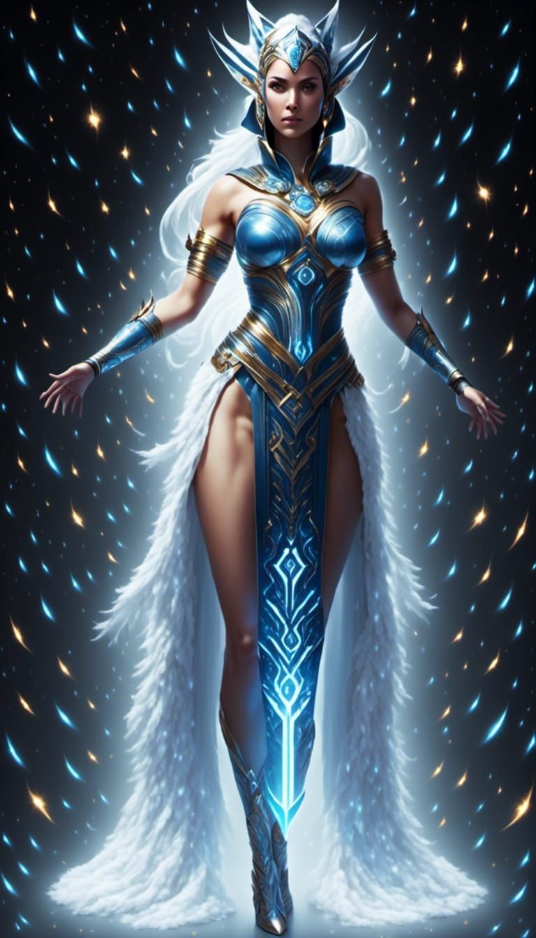 Ahsoka Tano as Astral Goddess, Holographic Illustration